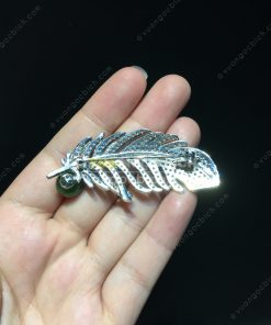 Trâm Cài Áo Ngọc Bích Nephrite Jade (VNB-TCA005) 17 Trâm Cài Áo Ngọc Bích Nephrite Jade (VNB-TCA005)