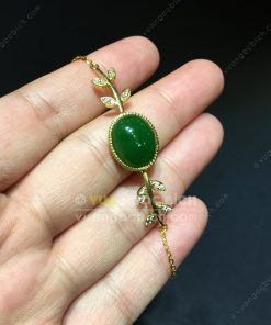 Lắc Tay Ngọc Bích Nephrite Jade (VT072)