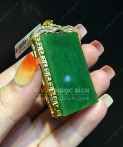 Mặt Dây Ngọc Bích Nephrite Jade (VNB-MD227-1) 34 Mặt Dây Ngọc Bích Nephrite Jade (VNB-MD227-1)