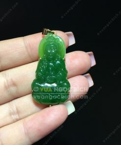 Mặt Phật Bà Quan Âm Ngọc Bích RUS VVIP Bọc Vàng (VNB-MD206-1) 27 Mặt Phật Bà Quan Âm Ngọc Bích RUS VVIP Bọc Vàng (VNB - MD206-1)