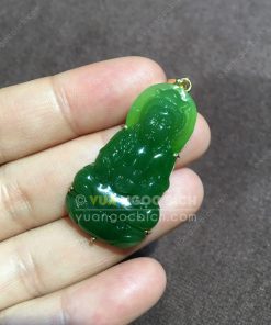 Mặt Phật Bà Quan Âm Ngọc Bích RUS VVIP Bọc Vàng (VNB-MD206-1) 21 Mặt Phật Bà Quan Âm Ngọc Bích RUS VVIP Bọc Vàng (VNB - MD206-1)