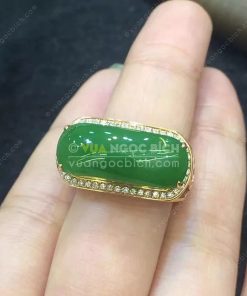 Nhẫn Ngọc Bích Nephrite Jade (VNB-NN119) 18 Nhẫn Ngọc Bích Nephrite Jade (VNB-NN119)