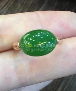 Nhẫn Ngọc Bích Nephrite Jade (VNB-NN120) 18 Nhẫn Ngọc Bích Nephrite Jade (VNB-NN120)