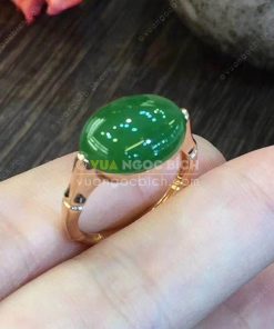 Nhẫn Ngọc Bích Nephrite Jade (VNB-NN120) 15 Nhẫn Ngọc Bích Nephrite Jade (VNB-NN120)