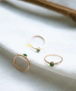 Nhẫn Ngọc Bích Nephrite Jade (VNB-NN113)