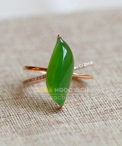 Nhẫn Ngọc Bích Nephrite Jade (VNB-NN114) 15 Nhẫn Ngọc Bích Nephrite Jade (VNB-NN114)