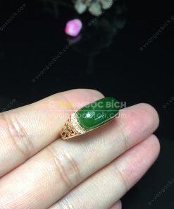 Nhẫn Ngọc Bích Nephrite Jade (VNB-NN115) 16 Nhẫn Ngọc Bích Nephrite Jade (VNB-NN115)