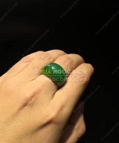 Nhẫn Yên Ngựa Ngọc Bích Nephrite Jade (VNB-NN109) 19 Nhẫn Yên Ngựa Ngọc Bích Nephrite Jade (VNB-NN109)