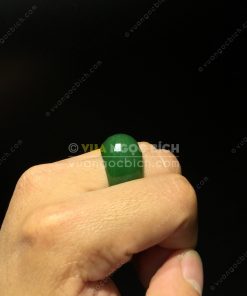 Nhẫn Yên Ngựa Ngọc Bích Nephrite Jade (VNB-NN109) 18 Nhẫn Yên Ngựa Ngọc Bích Nephrite Jade (VNB-NN109)