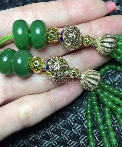 Treo xe ô tô Ngọc Bích Nephrite Jade (VNB-VPPT017)