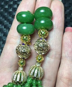 Treo xe ô tô Ngọc Bích Nephrite Jade (VNB-VPPT017)