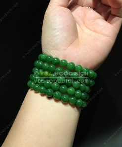 Vòng Tay Ngọc Bích Nephrite Jade 10mm VIP (VNB-VT050-2)