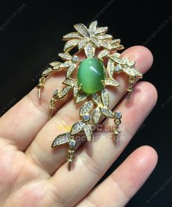 Mặt Dây Chiếc Lá Ngọc Bích Nephrite Jade VVIP (VNB-MD352)