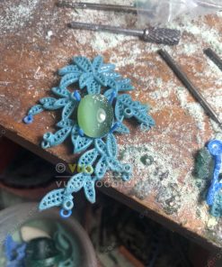 Mặt Dây Chiếc Lá Ngọc Bích Nephrite Jade VVIP (VNB-MD352)