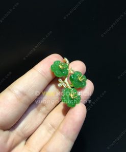 Mặt Dây Hoa 5 Cánh Ngọc Bích Nephrite Jade VIP (VNB-MD326) 24 Mặt Dây Hoa 5 Cánh Ngọc Bích Nephrite Jade VIP (VNB-MD326)