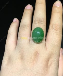 Mặt đá trang sức Ngọc Bích Nephrite Jade (VNB-MDTS005)