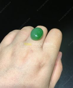 Mặt đá trang sức Ngọc Bích Nephrite Jade (VNB-MDTS005)