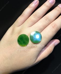 Mặt đá trang sức Ngọc Bích Nephrite Jade (VNB-MDTS007) 15 Mặt đá trang sức Ngọc Bích Nephrite Jade (VNB-MDTS007)