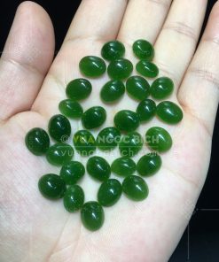 Mặt đá trang sức Ngọc Bích Nephrite Jade (VNB-MDTS010)