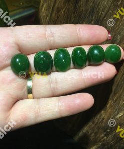 Mặt đá trang sức Ngọc Bích Nephrite Jade (VNB-MDTS014)