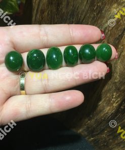 Mặt đá trang sức Ngọc Bích Nephrite Jade (VNB-MDTS014)