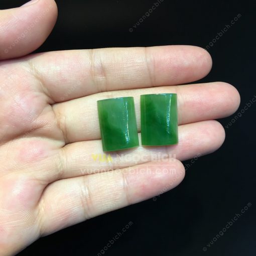 Mặt đá trang sức Ngọc Bích Nephrite Jade (VNB-MDTS016)