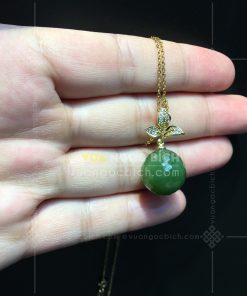 Mặt Dây Ngọc Bích Nephrite Jade (VNB-MD146-3) 14 Mặt Dây Ngọc Bích Nephrite Jade (VNB-MD146-3)