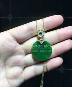 Mặt Dây Ngọc Bích Nephrite Jade (VNB-MD252-1) 12 Mặt Dây Ngọc Bích Nephrite Jade (VNB-MD252-1)