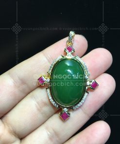 Mặt Dây Ngọc Bích Nephrite Jade (VNB-MD337)