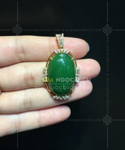 Mặt Dây Ngọc Bích Nephrite Jade (VNB-MD338)