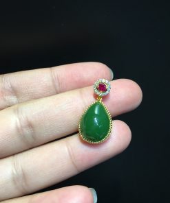 Mặt Dây Ngọc Bích Nephrite Jade (VNB-MD358)