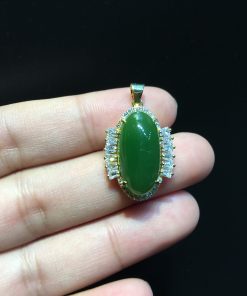 Mặt Dây Ngọc Bích Nephrite Jade (VNB-MD362)