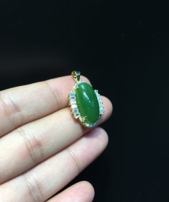 Mặt Dây Ngọc Bích Nephrite Jade (VNB-MD362) 13 Mặt Dây Ngọc Bích Nephrite Jade (VNB-MD362)