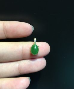 Mặt Dây Ngọc Bích Nephrite Jade (VNB-MD363) 12 Mặt Dây Ngọc Bích Nephrite Jade (VNB-MD363)