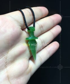Mặt Dây Ngọc Bích Thanh Kiếm 32mm (VNB-MD301)