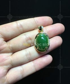Mặt Dây Ngọc Bích Nephrite Jade (VNB-MD291-2)
