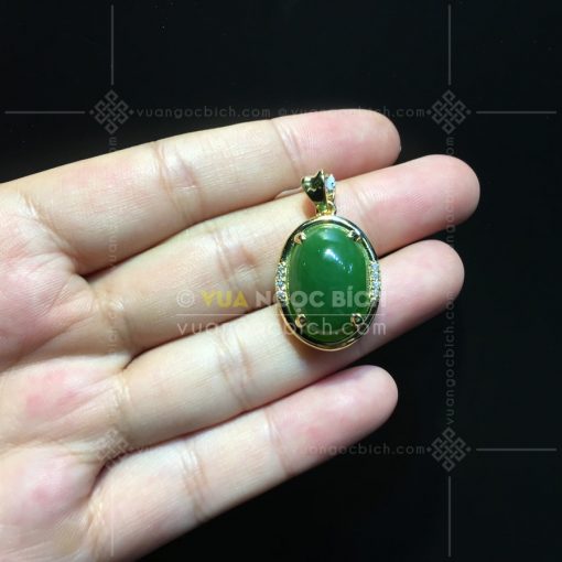 Mặt Dây Ngọc Bích Nephrite Jade (VNB-MD291-2)