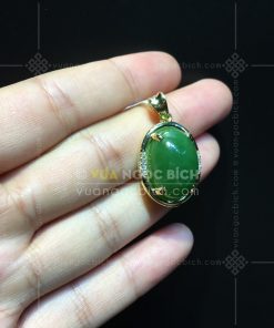Mặt Dây Ngọc Bích Nephrite Jade (VNB-MD291-2)