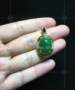 Mặt Dây Ngọc Bích Nephrite Jade (VNB-MD291-2)