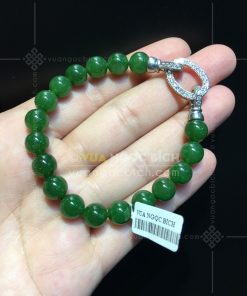 Vòng Tay Ngọc Bích 8mm VVIP (VNB-VT314-1) 26 Vòng Tay Ngọc Bích 8mm VVIP (VNB-VT314-1)