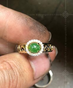 Nhẫn Ngọc Bích Nephrite Jade (VNB-NN157) 20 Nhẫn Ngọc Bích Nephrite Jade (VNB-NN157) 1
