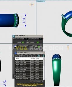 Nhẫn Ngọc Bích Nephrite Jade (VNB-NN156) 3