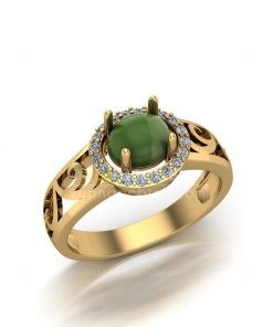 Nhẫn Ngọc Bích Nephrite Jade (VNB-NN157) 21 Nhẫn Ngọc Bích Nephrite Jade (VNB-NN157) 2