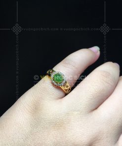 Nhẫn Ngọc Bích Nephrite Jade (VNB-NN157) 18 Nhẫn Ngọc Bích Nephrite Jade (VNB-NN157)