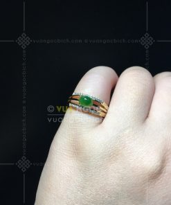 Nhẫn Ngọc Bích Nephrite Jade (VNB-NN158) 18 Nhẫn Ngọc Bích Nephrite Jade (VNB-NN158)