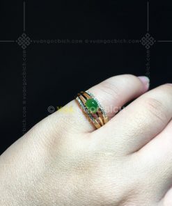 Nhẫn Ngọc Bích Nephrite Jade (VNB-NN158) 16 Nhẫn Ngọc Bích Nephrite Jade (VNB-NN158)