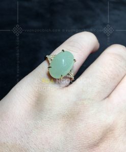 Nhẫn Ngọc Bích Trắng Nephrite Jade (VNB-NN166) 19 Nhẫn Ngọc Bích Trắng Nephrite Jade (VNB-NN166)