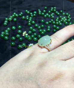 Nhẫn Ngọc Bích Trắng Nephrite Jade (VNB-NN166) 28 Nhẫn Ngọc Bích Trắng Nephrite Jade (VNB-NN166)