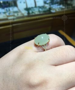 Nhẫn Ngọc Bích Trắng Nephrite Jade (VNB-NN166) 21 Nhẫn Ngọc Bích Trắng Nephrite Jade (VNB-NN166)