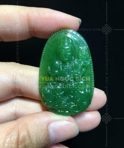 Phật Bản Mệnh Phổ Hiền Bồ Tát Ngọc Bích Nephrite Jade (VNB-MD094-7)
